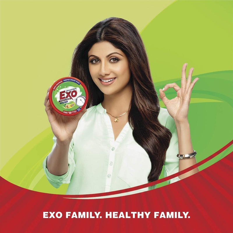 Exo Round Dish Shine - 250 g - Anti-Bacterial Dishwashing Bar with Ginger Scent - Image 2