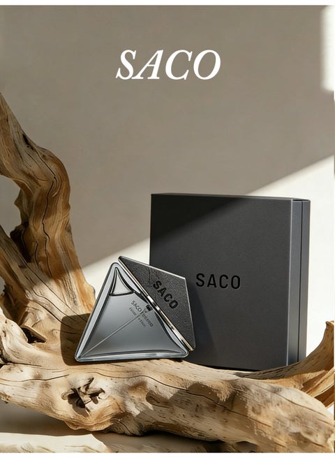 SACO Woody Floral Notes Men's Perfume 50ml/Gift Box Packaging, the Perfect Gift Choice.