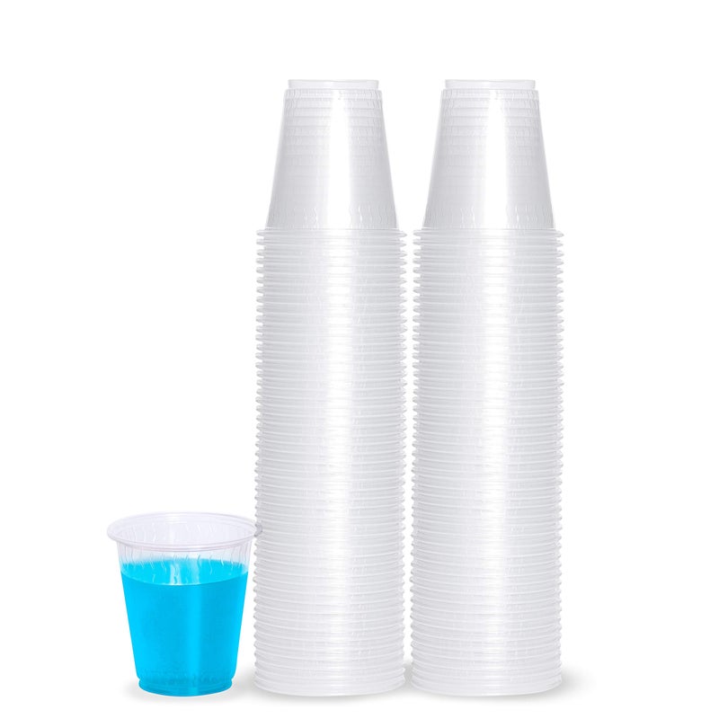 Plasticpro 3 oz Disposable Plastic Medium Weight Clear Drinking Cups 400 Count