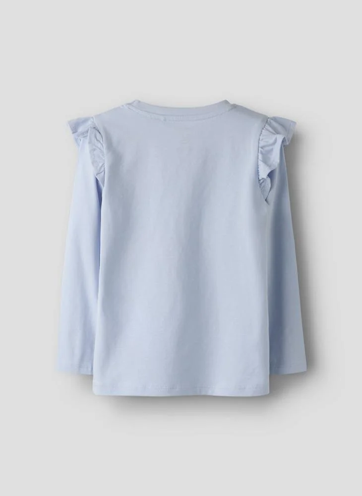 نيم ات توب للأطفال بأكمام طويلة بطبعة جرافيك