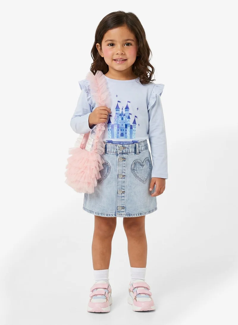 NAME IT Kids Graphic Long Sleeve Top
