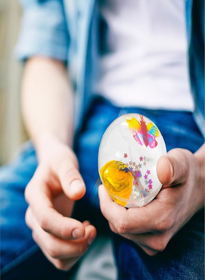 4NEwBiES Led Flashing Luminous Ball 55mm Rubber Bouncing Ball Anti-Stress Water Filled Light Balls for Return Gifts LED Stress Gift Fun Toys for Children(Pack of 5) (Multi) - Image 5