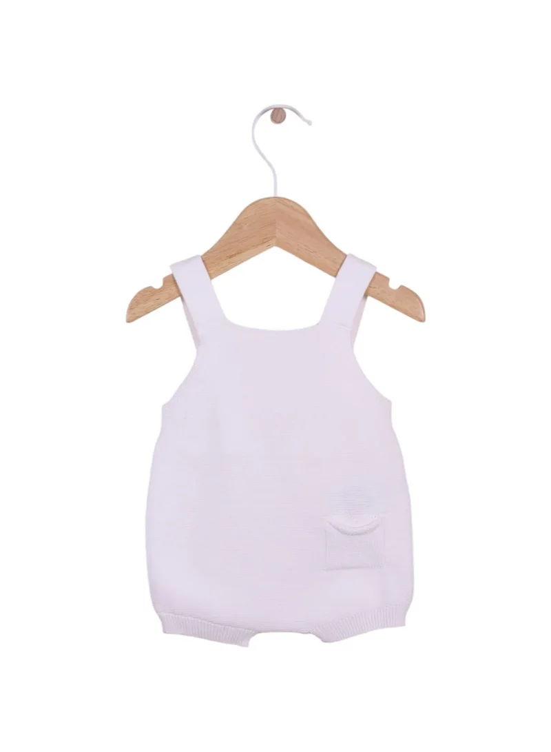 ويدوبل Organic Cotton Fine Knit Shoulder Straps Shortie - Pearl, Wedoble