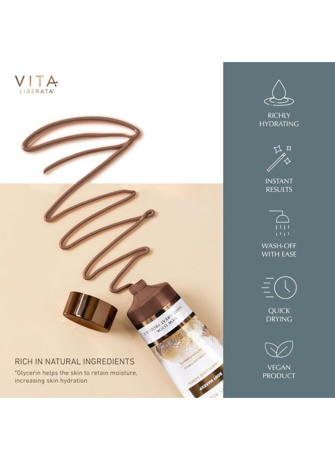 Vita Liberata Vita Liberata Body Blur, Leg and Body Makeup. Skin Perfecting Body Foundation for Flawless Bronze, Easy Application, Radiant Glow, Evens Skin Tone, New Packaging  - Image 3