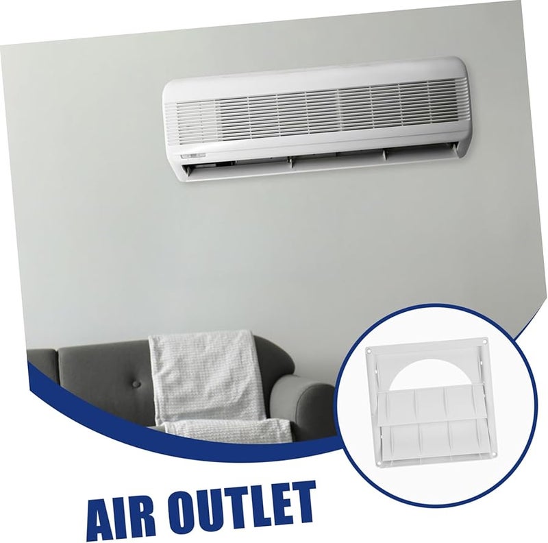 White Plastic Dryer Vent Cover For Outdoor And Bathroom Easy Installation Wide Application - Image 4