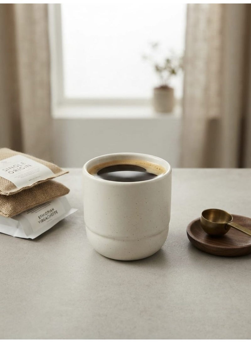 Ceramic Coffee Cup, tea cup drinking cup cappuccino latte espresso drink cup - Image 1