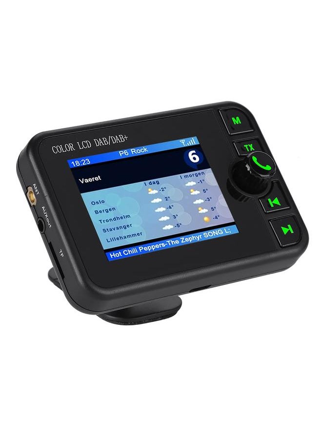 2.4in Color LCD Car DAB Radio 170‑240MHz DAB/87.5‑108MHz FM Car Digital DAB Radio