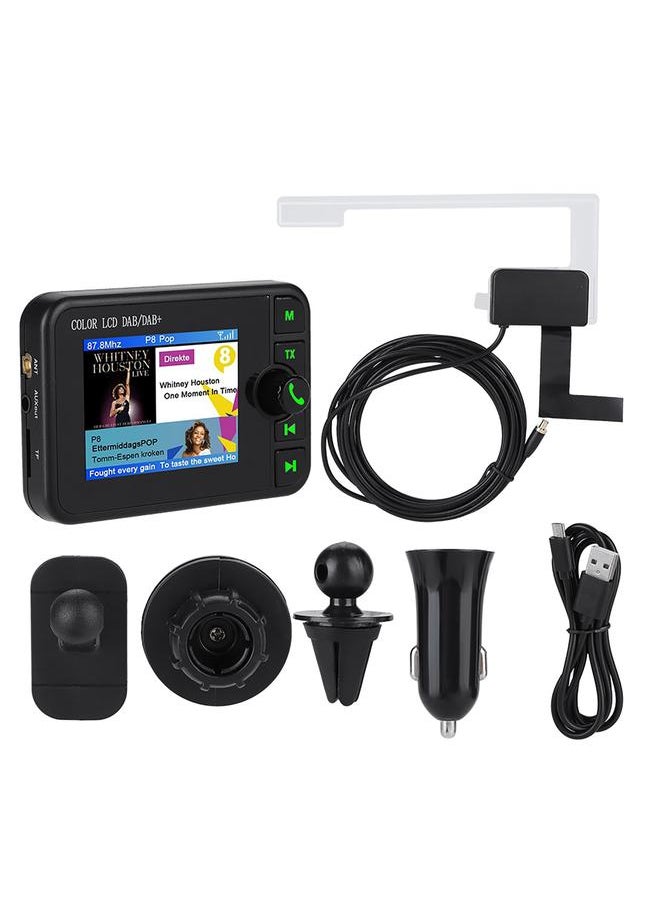 2.4in Color LCD Car DAB Radio 170‑240MHz DAB/87.5‑108MHz FM Car Digital DAB Radio