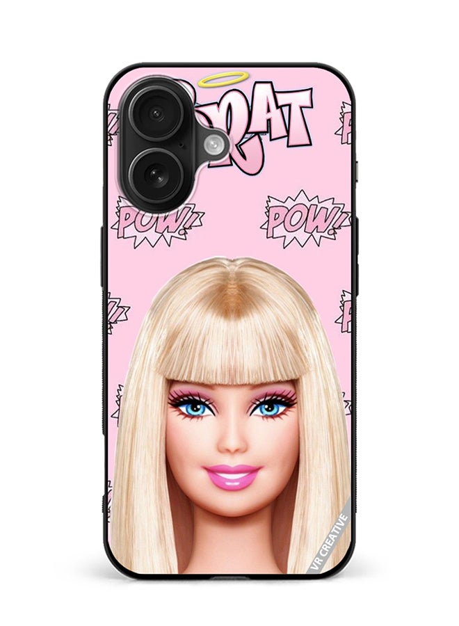 Protective Case Cover For Apple iPhone 16 Plus Brat Barbie Design Multicolour
