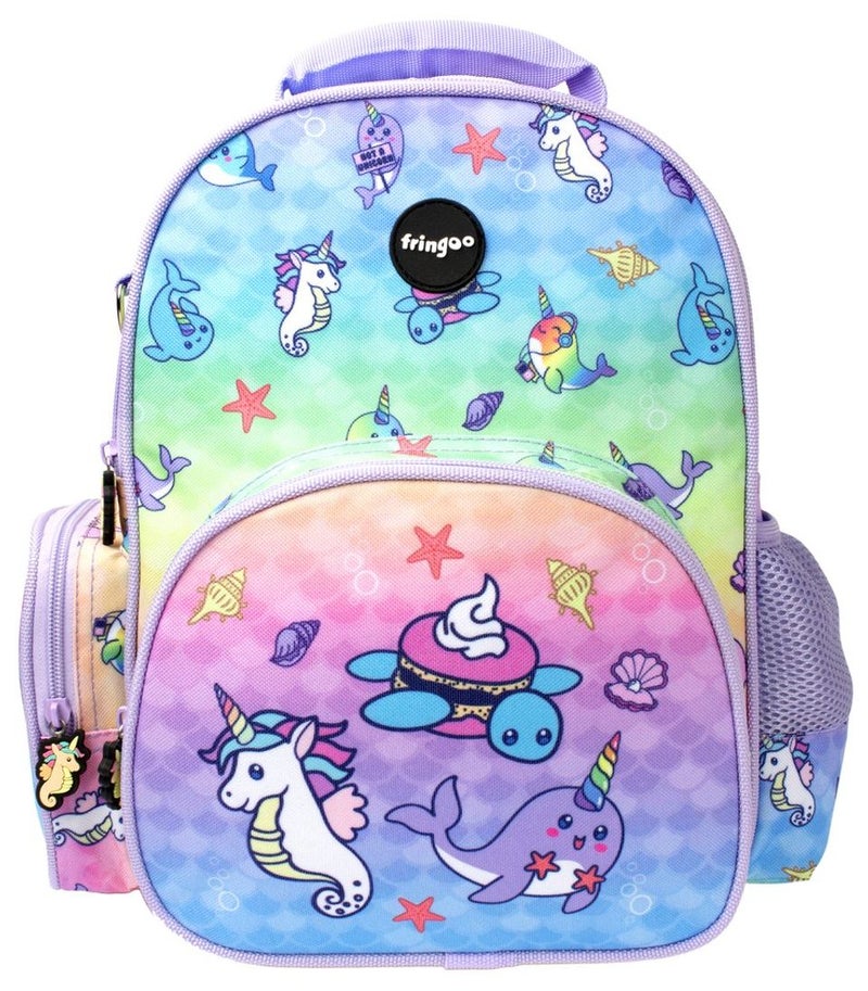 Fringoo Kids Backpack - Narwhal/Seahorse 0388