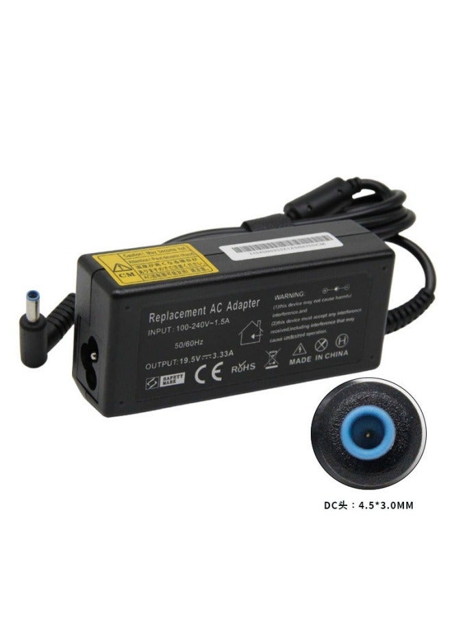 مناسب لمحول الطاقة للكمبيوتر المحمول HP 19.5V3.33A بمقبس 4.5*3.0 ملم - Image 1