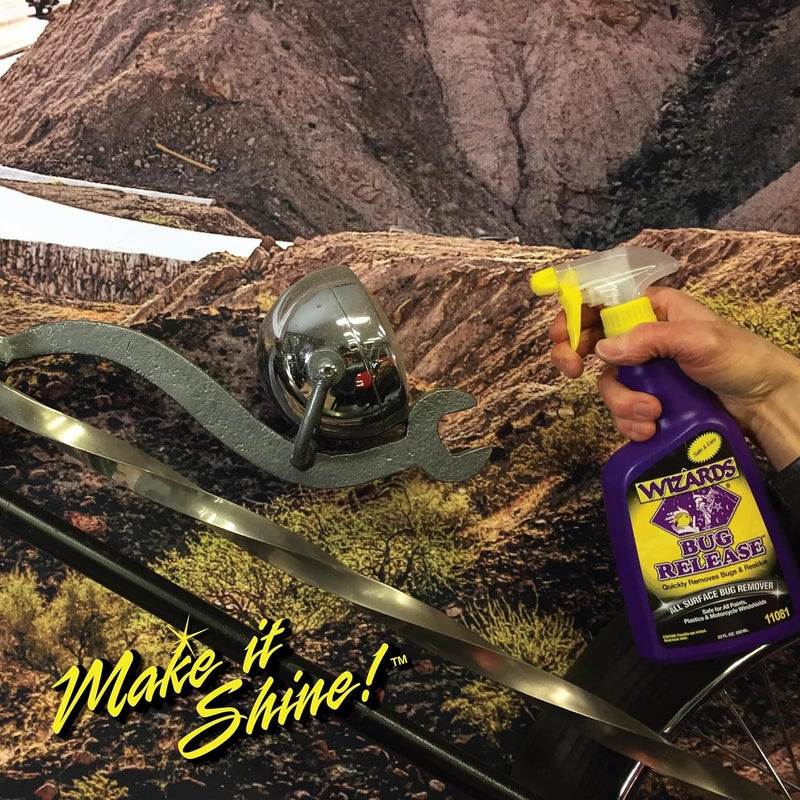 WIZARDS Bug Release - All Surface Bug Remover and Wash for All Vehicles - Softens and Neutralizes Acidic Bug Protein - Doubles as Spot Cleaner and Pre-Soak Car Cleaner - 22 Fl Oz - Image 5