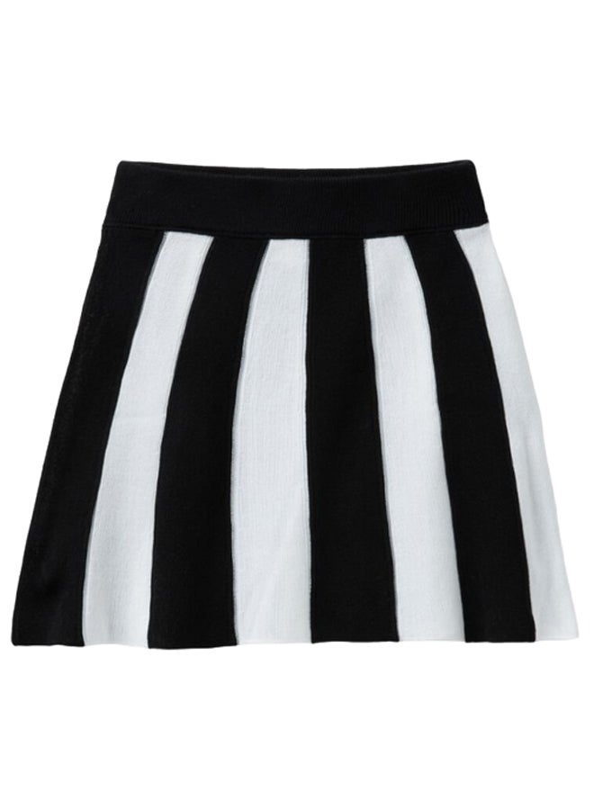 Benetton SKIRT WITH VERTICAL STRIPES  - Image 1