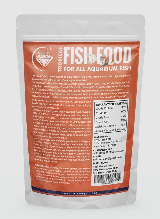 Nitishree All Life Stages Optimum Fish Food (Mini Pellet)- 1 Kg - Image 2