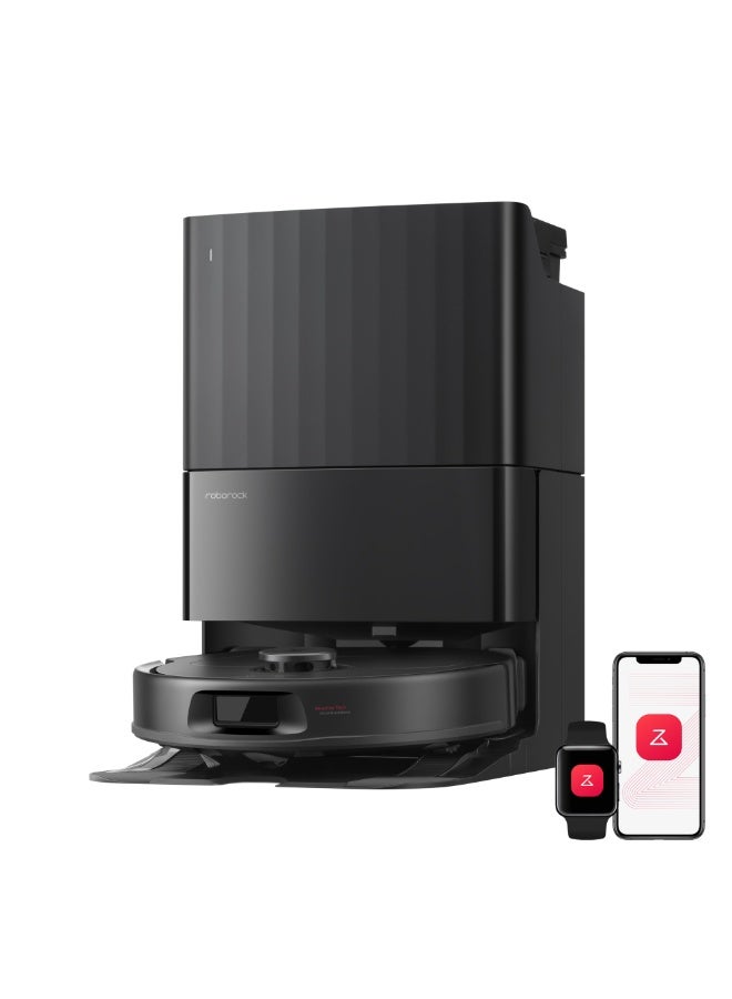 roborock Qrevo S Pro Robot Vacuum and Mop, 18,500Pa Suction, Multifunctional Dock with 75℃ Mop Self-Cleaning, Smart Obstacle Avoidance, Anti-Tangle Brush, Liftable Spinning Mop, Black - Image 1