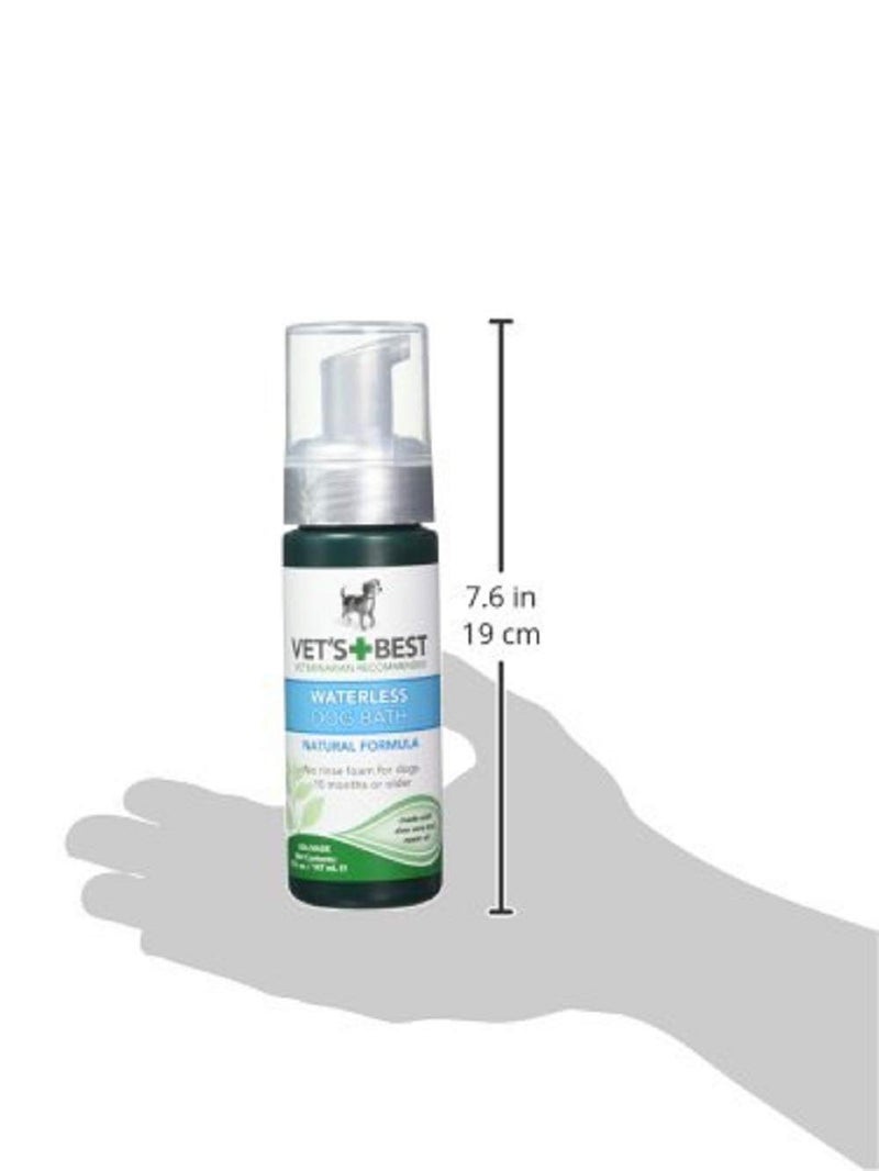 Vet's Best Waterless Dog Bath | No Rinse Dry Shampoo for Dogs | Natural Formula Refreshes Coat and Controls Odor Between Baths | 5 Ounces,White/Tans - Image 5