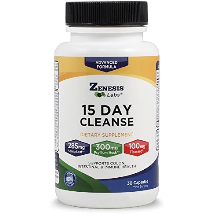 Zenesis Labs 15 Day Detox Cleanse - Natural, Gentle & Effective - Image 1