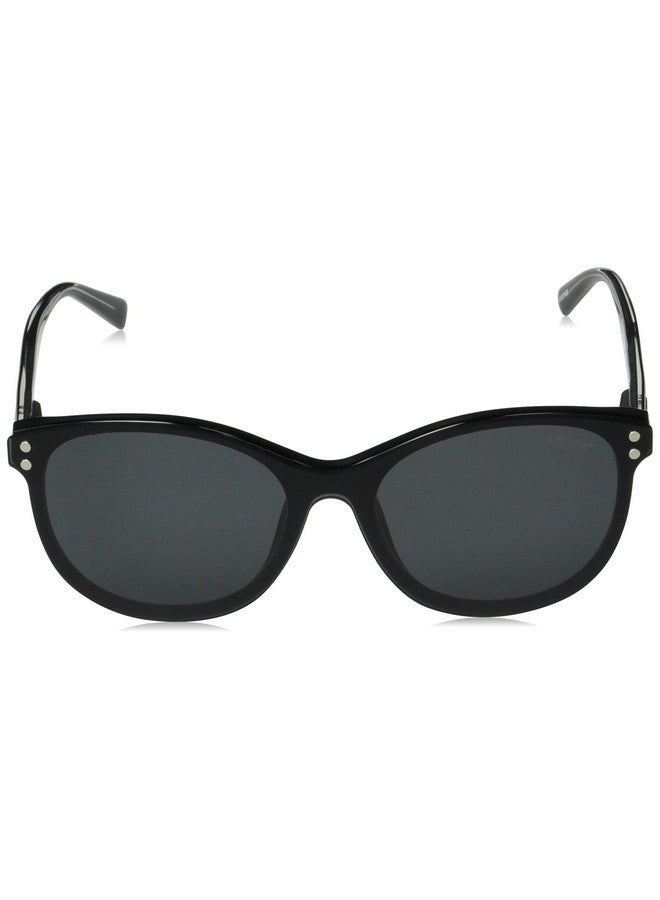 Levi's Women'S Lv 5012/Cs Oval Sunglasses, Black/Grey, 53Mm, 17Mm - Image 2