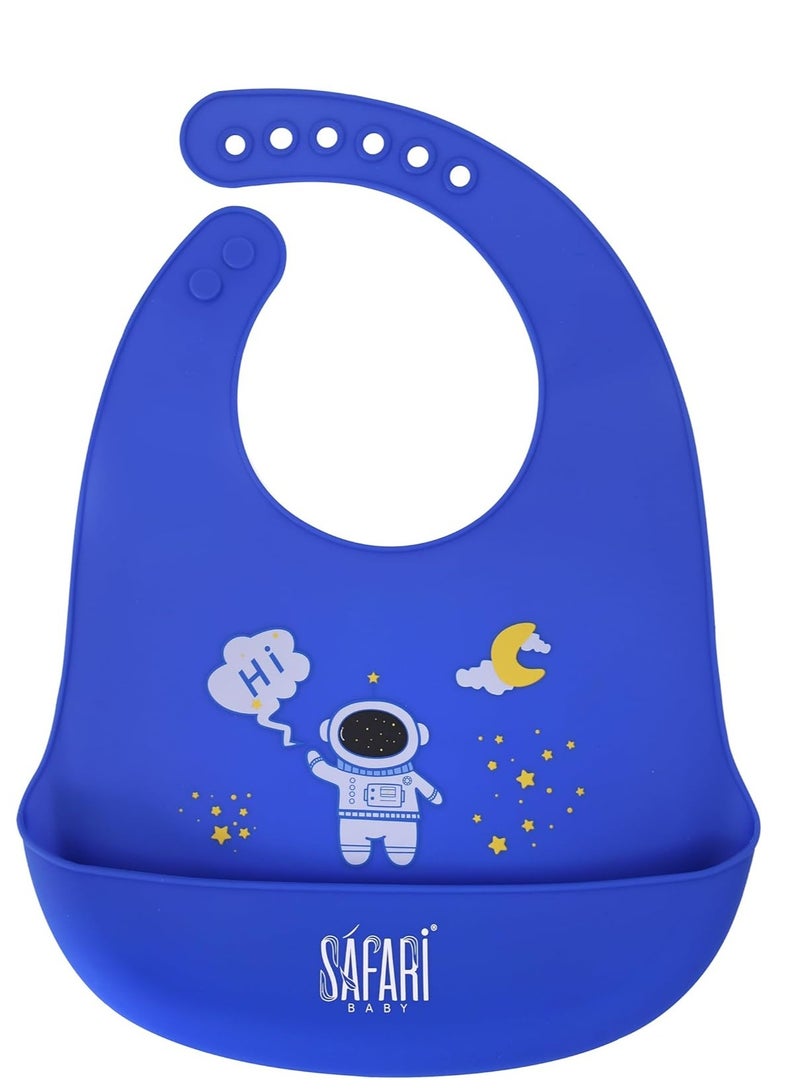 سفاري مريلة سيليكون للاطفال بجيب من سفاري - Image 1