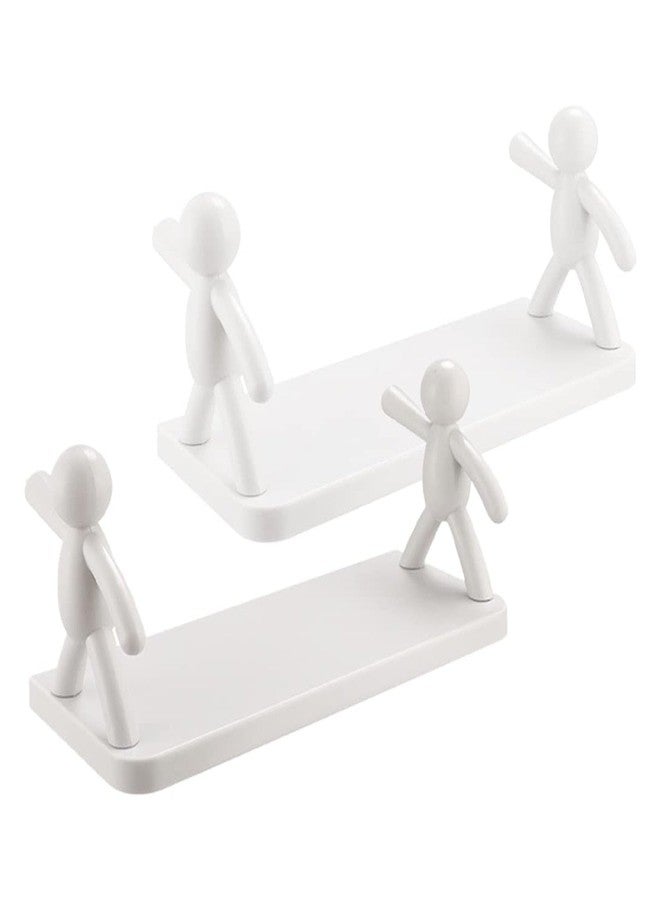 Oblivion Bathroom Stick On Shelf - Heavy Duty Adhesive Wall Mounted Organizer Rack Without Drilling for Bathroom, Toilet, Kitchen & Living Room, Multipurpose Floating Wall Shelf for Home Storage (2) - Image 4