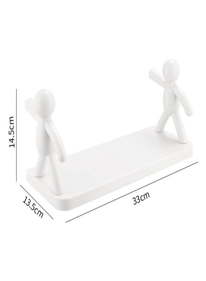 Oblivion Bathroom Stick On Shelf - Heavy Duty Adhesive Wall Mounted Organizer Rack Without Drilling for Bathroom, Toilet, Kitchen & Living Room, Multipurpose Floating Wall Shelf for Home Storage (2) - Image 3