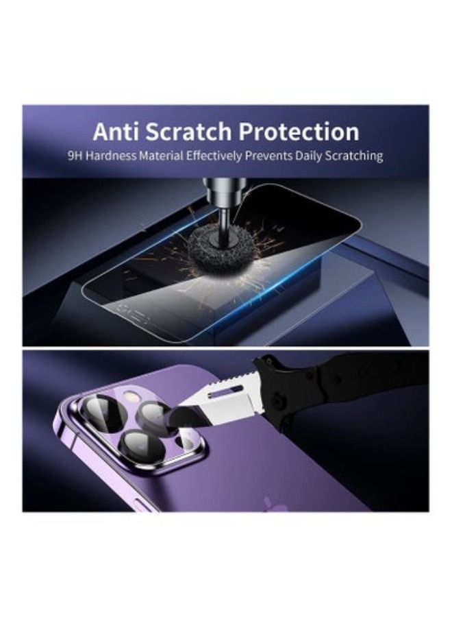 ACLIX [2+2 Pack] iPhone 14 Pro Max Privacy Screen Protector with Camera Lens Protector, Privacy Screen iPhone 14 Pro Max with Easy Installation Kit, Anti Spy Private Tempered Glass Film 6.7 Inc - Image 3