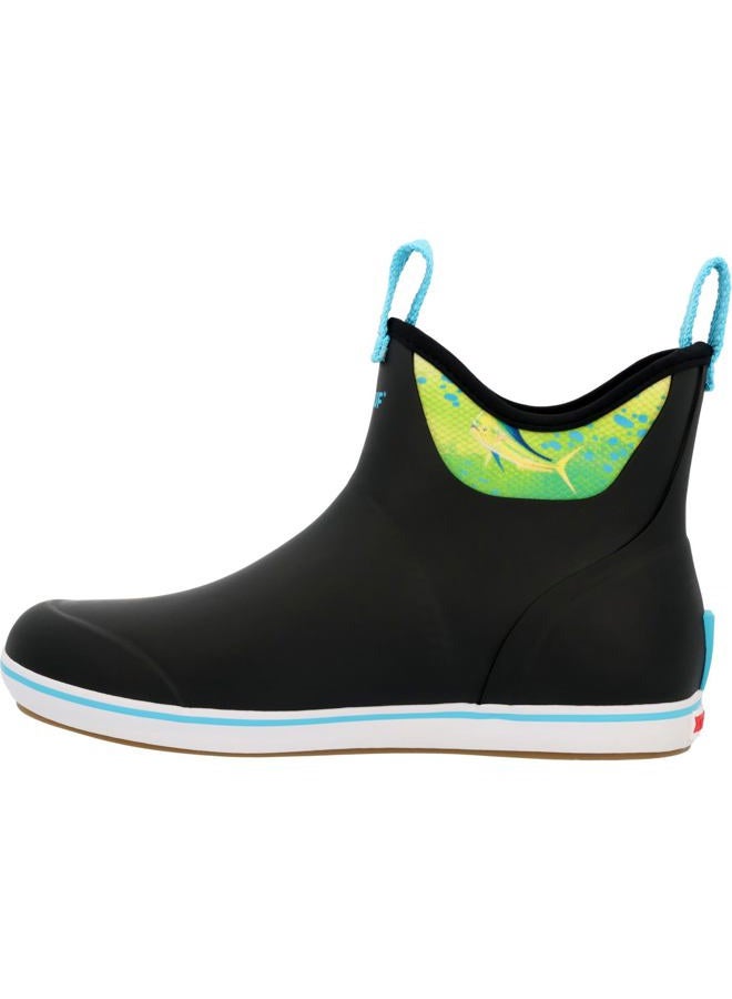 Xtratuf Men's 6 in Ankle Deck Boot Guy Harvey, Black Mahi, 10 - Image 5