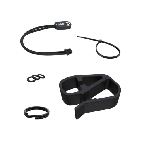 resqme Accessory Pack The Original Emergency Keychain Car Escape Tool, 2-in-1 Seatbelt Cutter and Window Breaker, Made in USA With Visor Clip, Lanyard, Keyring and Cable Tie - Image 1