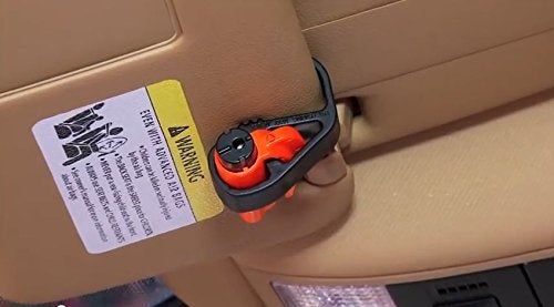 resqme Accessory Pack The Original Emergency Keychain Car Escape Tool, 2-in-1 Seatbelt Cutter and Window Breaker, Made in USA With Visor Clip, Lanyard, Keyring and Cable Tie - Image 2