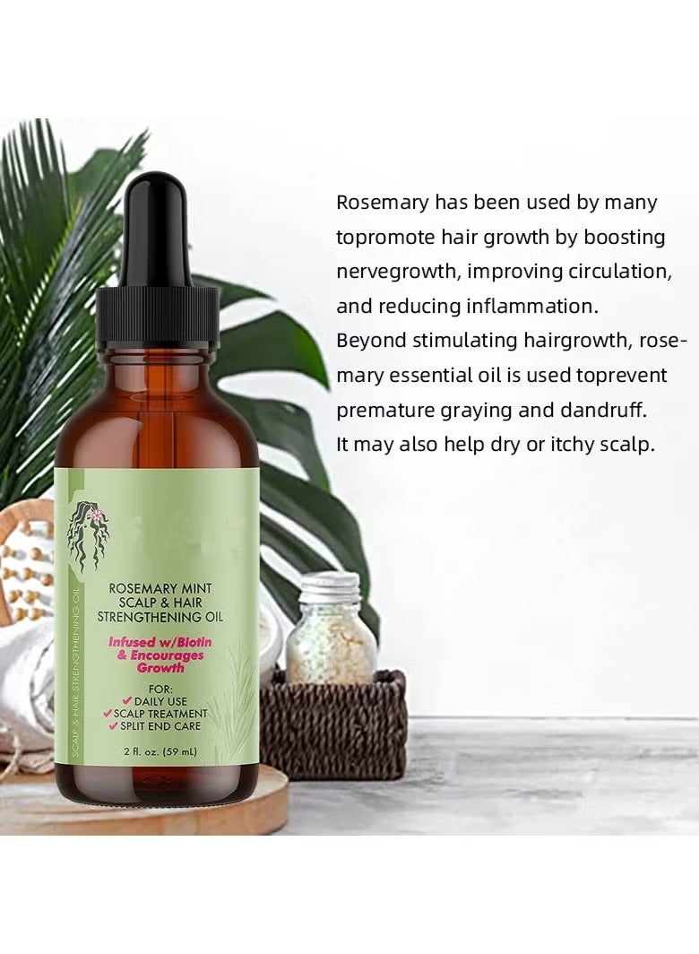 DubaiGallery Rosemary Oil for Hair Growth, Organic Rosemary Essential Oil ,Hair Loss Treatment, Nourishment Scalp, Stimulates Hair Growth, Improves Scalp Circulation, Rid of Itchy and Dry Scalp, for Men Women - Image 2