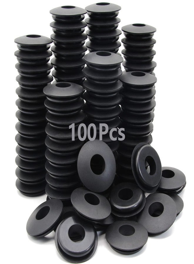 GREPSPUD 100pcs Truck Glad Hand Seals, Black Polyurethane Rubber Gladhand Seal Washers Elastic Grommets Round Gaskets for Semi Trucks Trailers Tractors, Parts Number 10028 - Image 1