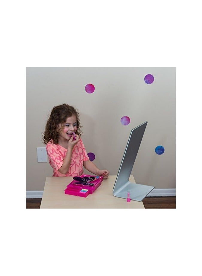 أس آند لي مجموعة مكياج للفتيات الصغيرات على شكل فراشة وصديقة للبيئة، مجموعة لعب تظاهرية لمستحضرات التجميل، لعبة الأميرة - Image 3