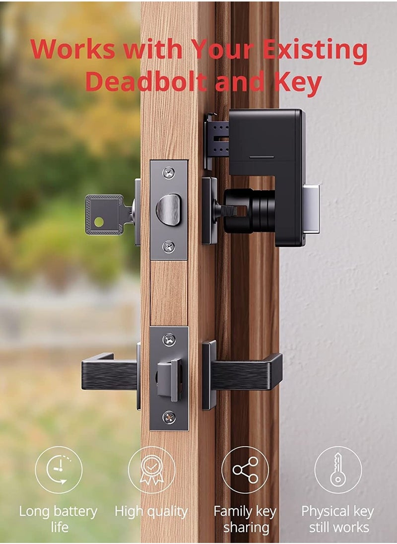 Smart Lock Bluetooth Electronic Deadbolt Keyless Entry Door Lock Smart Lock for Front Door Compatible with WiFi Bridge