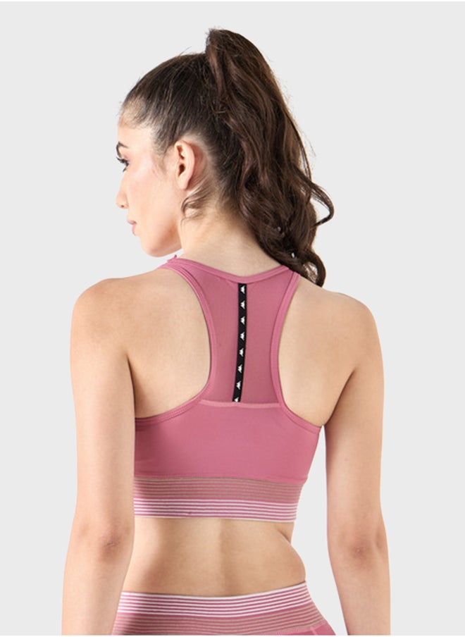 Kappa - Logo Printed Racerback Bra - Image 1