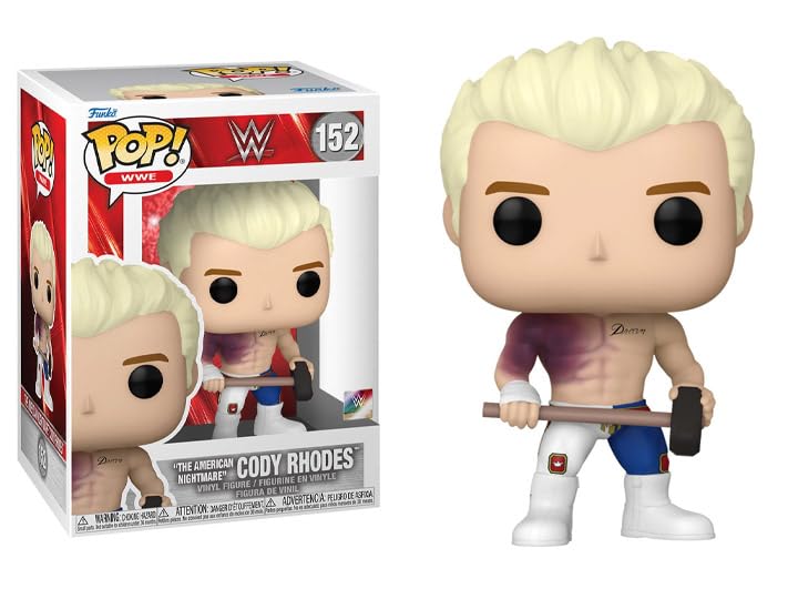 POP WWE: The American Nightmare - Cody Rhodes Funko Vinyl Figure (Bundled with Compatible Box Protector Case), Multicolor, 3.75 inches - Image 2