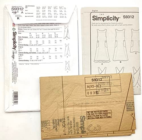 Simplicity Misses' Wraparound Apron Sewing Pattern Kit, Code 9312 - Image 3