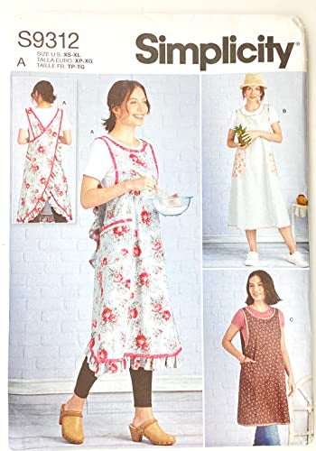 Simplicity Misses' Wraparound Apron Sewing Pattern Kit, Code 9312 - Image 5