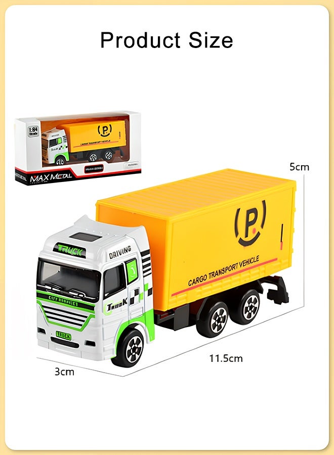 Quivlox Kids Express Delivery Truck Toy,Delivery Truck Toy with Container,Alloy Fire Fighting Toys,Role-playing Toys,Inertia-driven Delivery Truck Toy,Toys That Help Children Develop Problem-solving Skills,Transport Truck and Engineering Vehicle Toys - Image 2