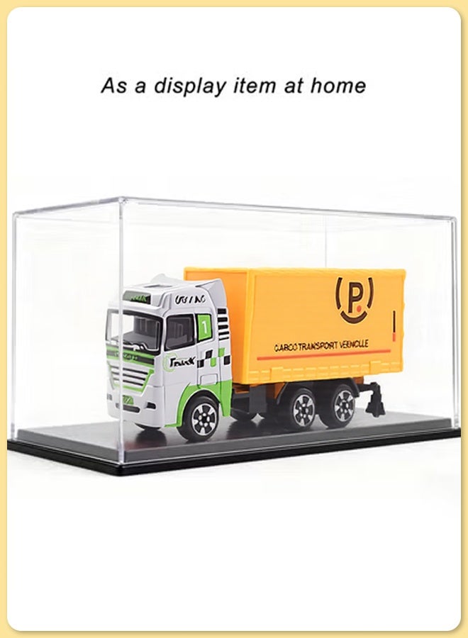 Quivlox Kids Express Delivery Truck Toy,Delivery Truck Toy with Container,Alloy Fire Fighting Toys,Role-playing Toys,Inertia-driven Delivery Truck Toy,Toys That Help Children Develop Problem-solving Skills,Transport Truck and Engineering Vehicle Toys - Image 4