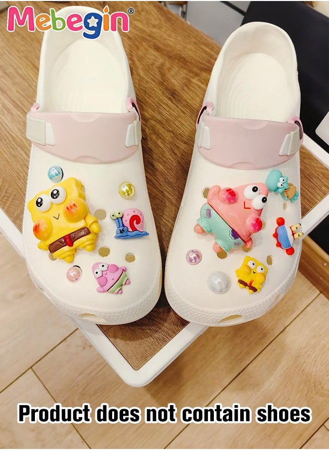 MEBEGIN 12 Pieces 3D Cartoon for Crocs Footwear, Adorable Accessories Set for Shoes, DIY Matching Shoe Decoration, Dazzling Colorful Hole Shoe Jewelry Charms, Easy to Install and Take off(Not Incleded Shoes)  - Image 5