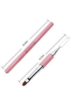 Excefore Double Ended Nail Art Brushes, Poly Gel Brush and Picker, 2 in 1 Designs, Manicure Care Tool, for Poly Gel UV Gel Acrylic Nails Extension, Nail Art Design Painting Salon and DIY(Pink)  - Image 5