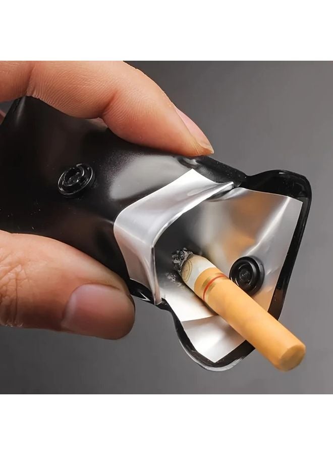 Reusable Pocket Ashtray 1pc Portable Durable Outdoor Smokers Cigarette Case - Image 2