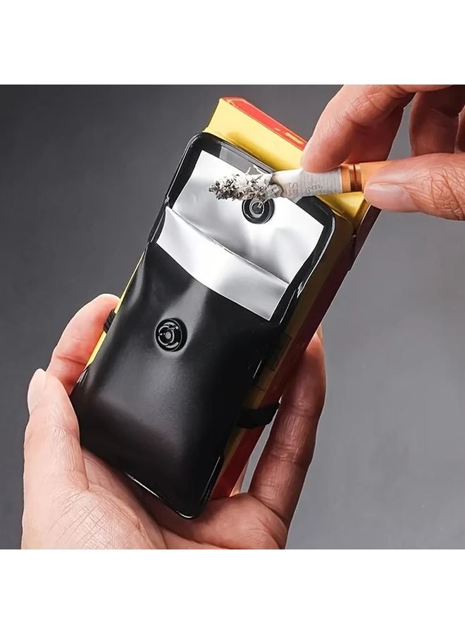 Reusable Pocket Ashtray 1pc Portable Durable Outdoor Smokers Cigarette Case - Image 3