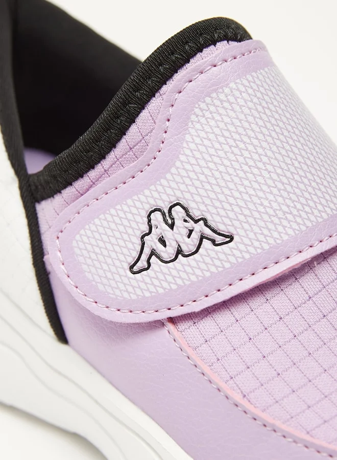 كابا Girls' Checked Sports Shoes with Hook and Loop Closure