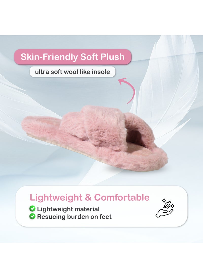 Women Home Slippers, Memory Foam, Soft and Cozy Open Toe Home Shoes