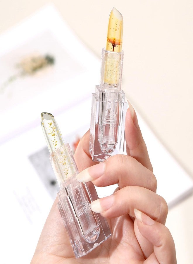 سكر سام أحمر شفاه سام سوجر المقاوم للانتقال والمتغير اللون، مرطب يدوم طويلاً، أحمر شفاه شفاف، يتغير لونه حسب درجة الحرارة ودرجة الحموضة (قطعتان) - Image 2