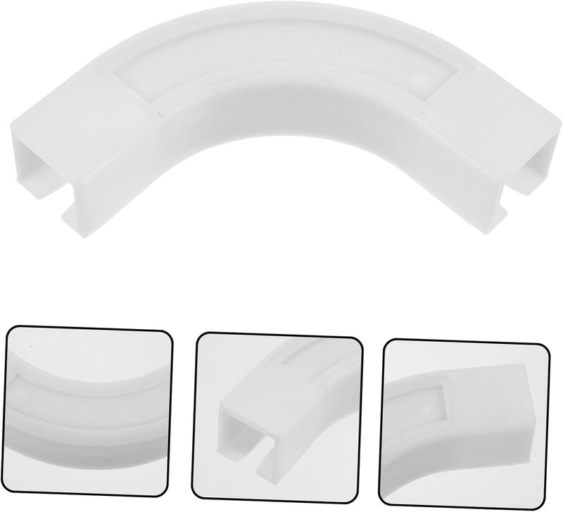 Garneck Room Divider Curtain Track Connector Corner for Ceiling Mounted Curtain Rails for Home Heavy Duty Design for Easy Installation - Image 3