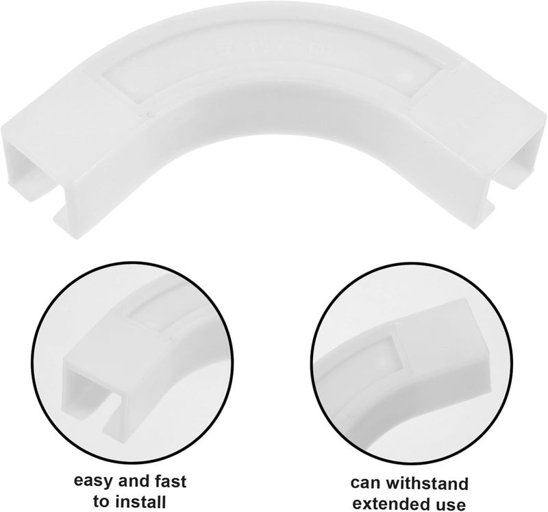Garneck Room Divider Curtain Track Connector Corner for Ceiling Mounted Curtain Rails for Home Heavy Duty Design for Easy Installation - Image 4