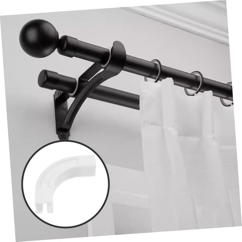 Garneck Room Divider Curtain Track Connector Corner for Ceiling Mounted Curtain Rails for Home Heavy Duty Design for Easy Installation - Image 2