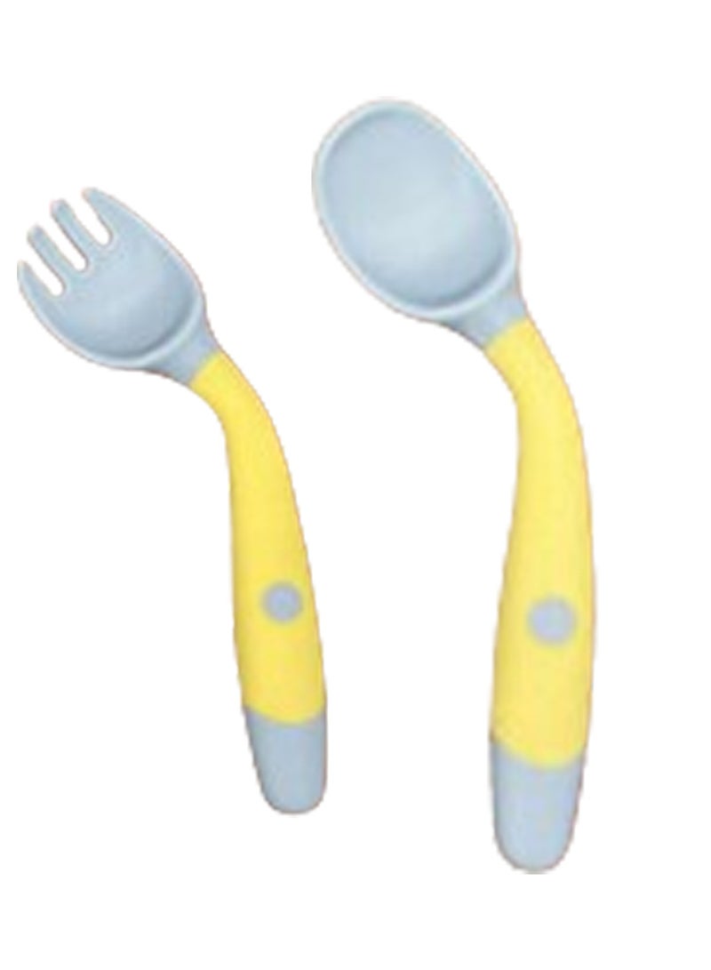 Red Blossom Bendable fork spoon Yellow color  - Image 2